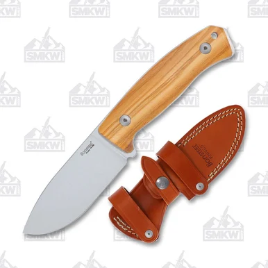 LionSteel M2M Fixed Blade Knife Olive Wood LSM2MUL
