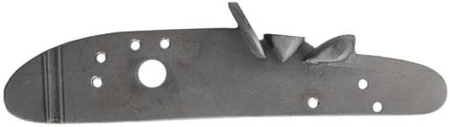 Lock plate, flint,wax cast steel, drilled and tapped,for L&R RPL-03 flint T/C Hawken lock