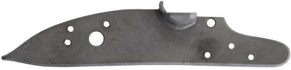 lock plate with integral pan, 5.62 x 1.09", drilled & tapped