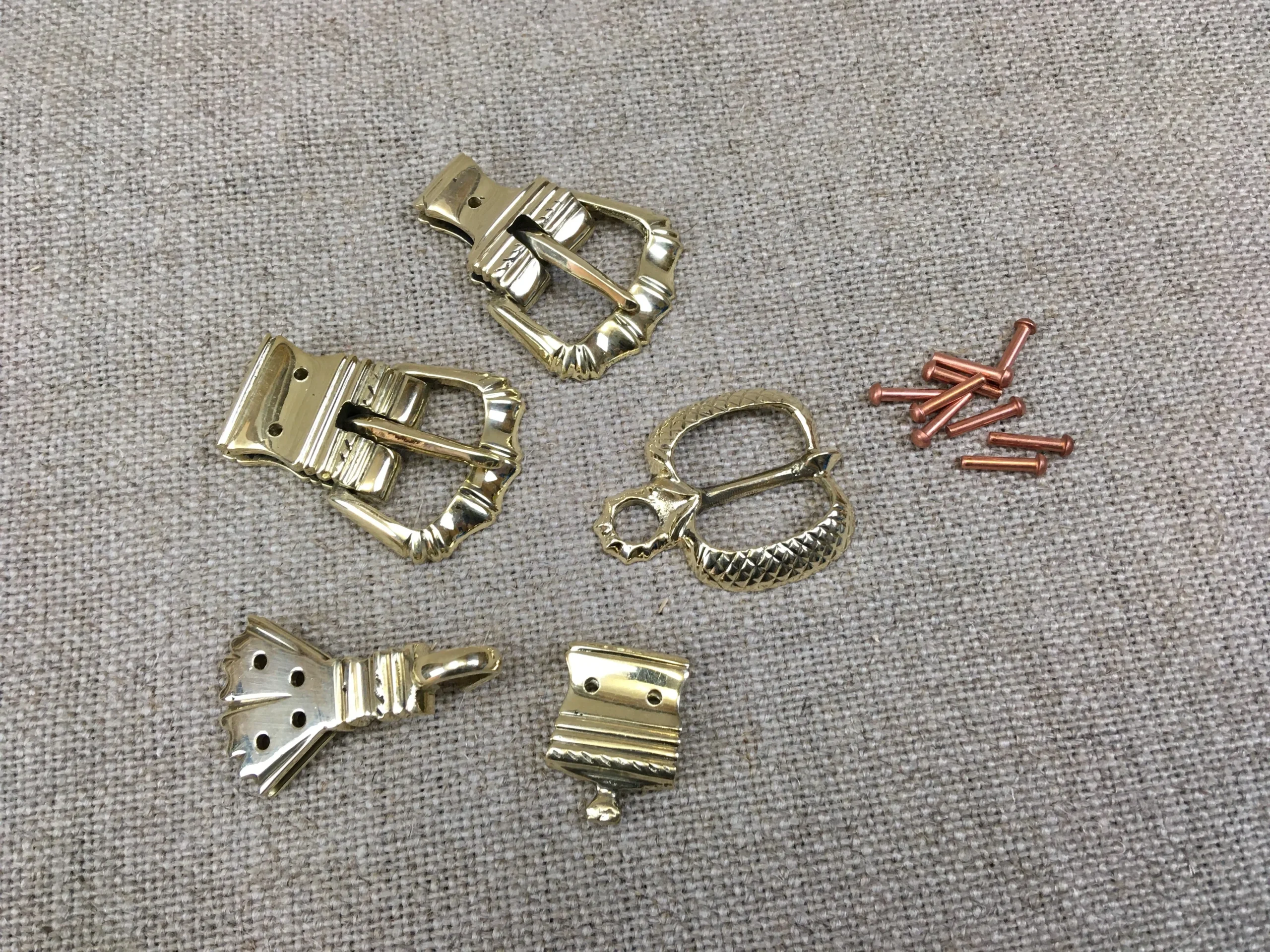 Longsword Belt Set 1 TC52 UNMOUNTED BRASS OR BRONZE