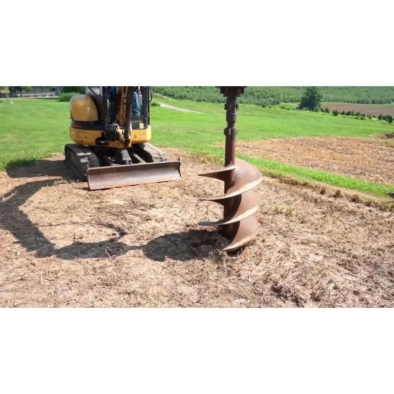 Lowe | Auger Bit | 4′ TSQ Tree Bit Series | Standard & Carbide | Sizes 18 To 48 | 2-9/16 Round & 2 Hex | 48 Length | 2 HEX Drive | For Professional Tree Planting & Landscaping
