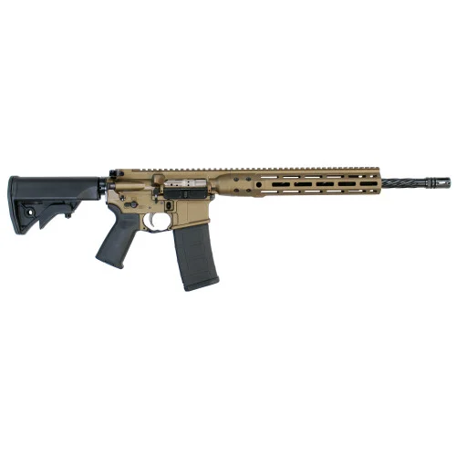 LWRC Direct Impingement 223 Remington/5.56x45mm, 16.1" Barrel, Burnt Bronze, CA Compliant, M-Lok Handguard, 10rd
