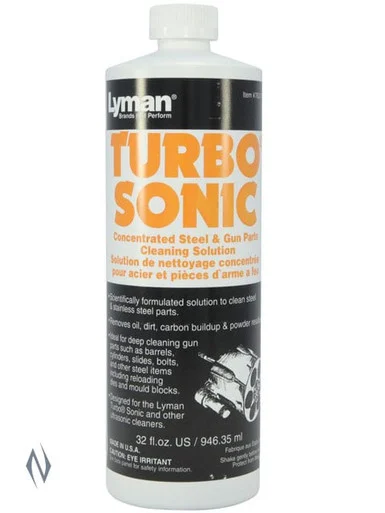 LYMAN TURBO SONIC GUN PARTS CLEANING SOLUTION 32 OZ