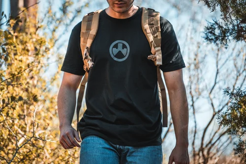 Magpul Icon Logo, T-Shirt, 2XL, Cotton Polyester Blend, Black