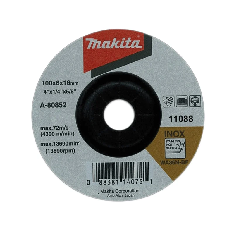 Makita A-80852 Grinding Disc 4″ for Metal and Inox (Stainless)