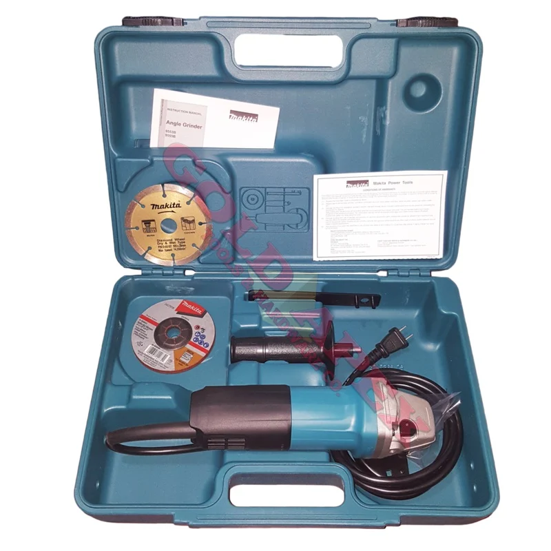 Makita 9553BKX Angle Grinder 4″ with Carrying Case