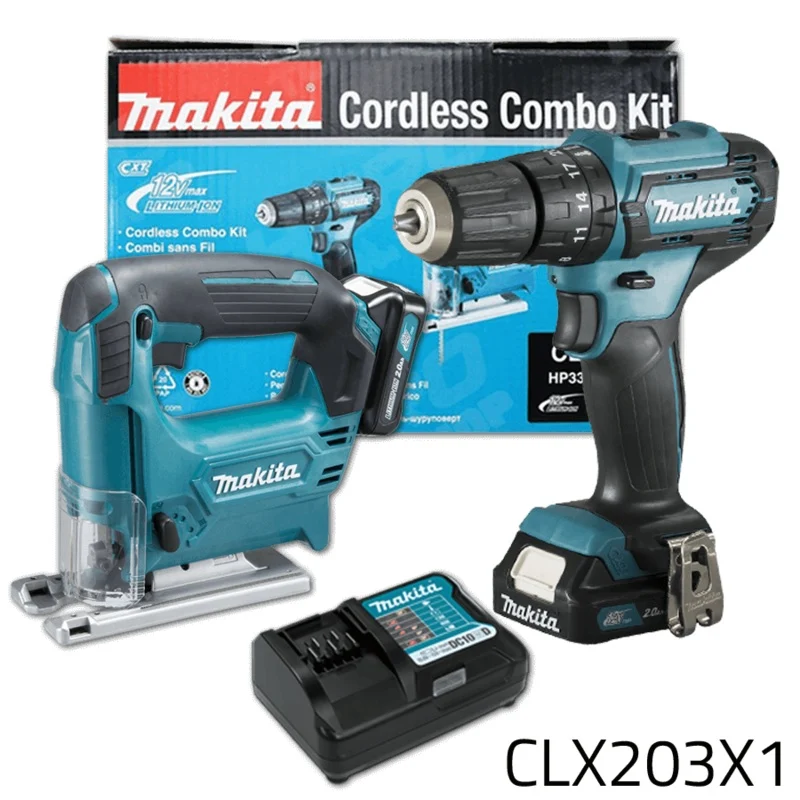 Makita CLX230X1 12V (CXT-Series) Cordless Combo Kit (Hammer Drill – Jigsaw)