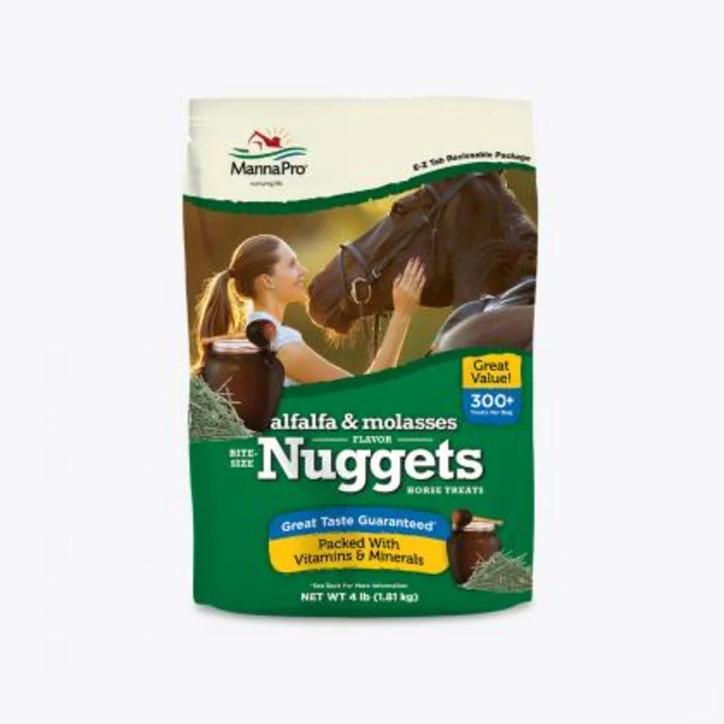 Manna Pro Bite-Size Nuggets|Apple 4 Lb|Peppermint 1 Lb