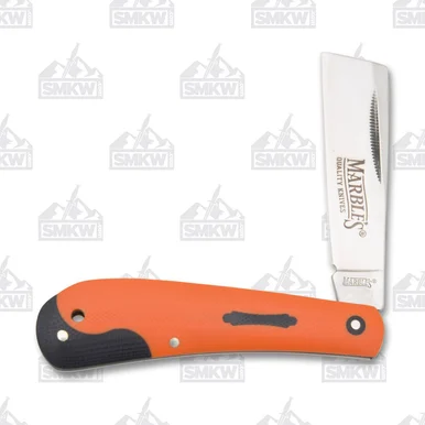 Marbles Orange G-10 Cleaver Hawk Folding Knife MR595