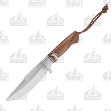 Marbles Wood and Stag Fixed Blade Knife 6.25in Satin Skinner MR608