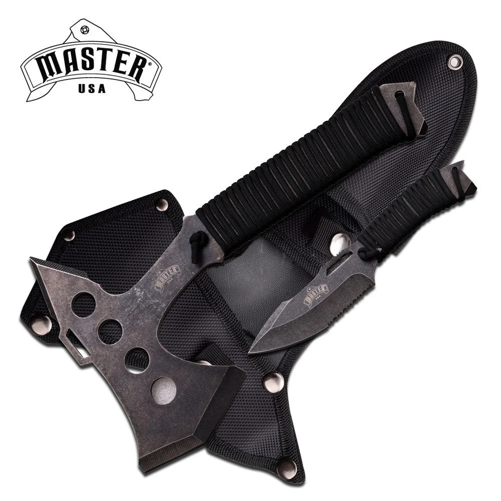 Master USA One Handed Axe W/ Knife
