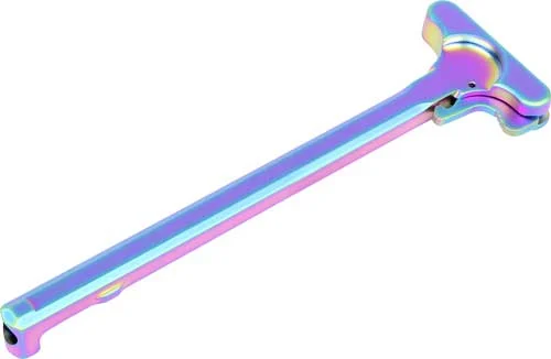 MATTE RAINBOW PVD COATEDGUNTEC AR15 CHARGING HANDLE