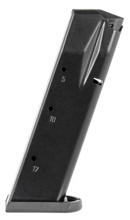 Mec-Gar MGWIT9SFAFC Standard17rd 9mm Luger Fits Tanfoglio Witness Small Frame Blued w/Anti-Friction Coating Carbon Steel