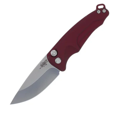 Medford Smooth Criminal Automatic Knife Tumbled Drop Point/Red MKT41ARTSCS