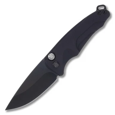 Medford Smooth Criminal OTS Auto Knife Black - 3in PVD Black Drop Point Plain MKP42ABTPCP