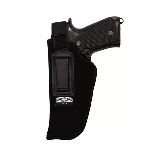 Uncle Mike’s Inside-the-Pant Holster w/ Retent Fits: 4-1/2″ – 5″ Barrel Large Auto, Left Hand