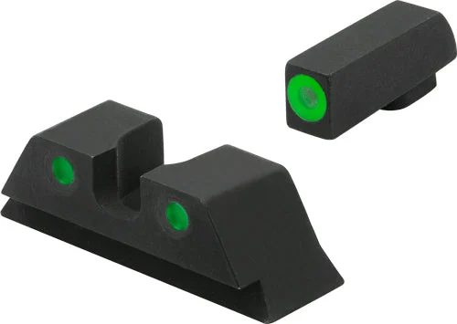 MEPROLIGHT HYPER BRIGHT TRIT SET GREEN/GRN FOR GLOCK 42/43