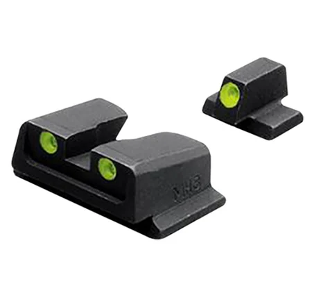 Meprolight USA 117663101 Tru-DotBlack | Green Tritium Front Sight Green Tritium Rear Sight Set