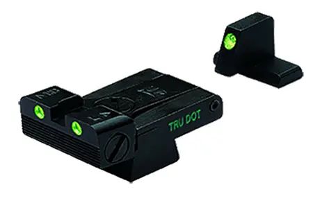 Meprolight USA 215163101 Tru-DotBlack | Green Tritium Front Sight Green Tritium Adjustable Rear Sight