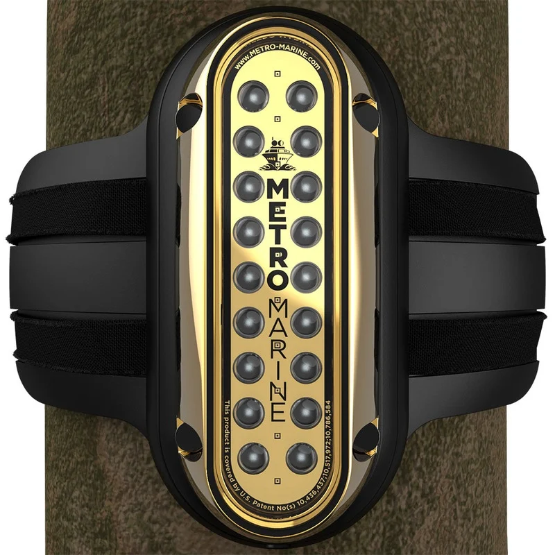 Metro Marine High-Output Vertical Piling Mount Light w/Intelligent Monochromatic LEDs – Green, 90 Beam [F-PME1-V-G3-90]