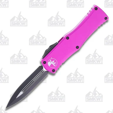Microtech Hera Out-The-Front Auto Knife Violet Alum. 3.08" Blk PVD Dagger