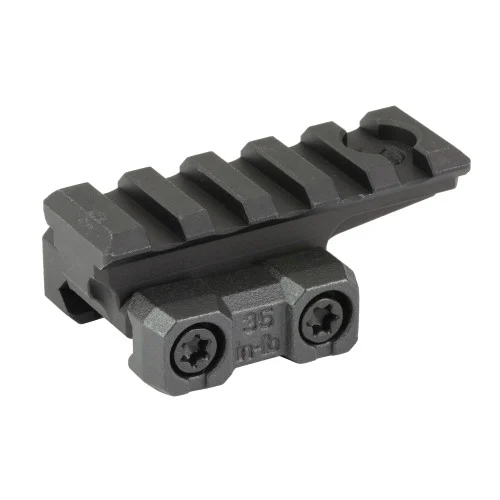 Midwest MK2, Mount, Fits 1913 Picatinny Rail Riser, 5 Slot, Anodized Finish, Black