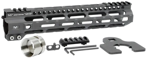 Midwest Ultralight M-Lok Handguard AR-15 Black Hardcoat Anodized 6061-T6 Aluminum 10.50"