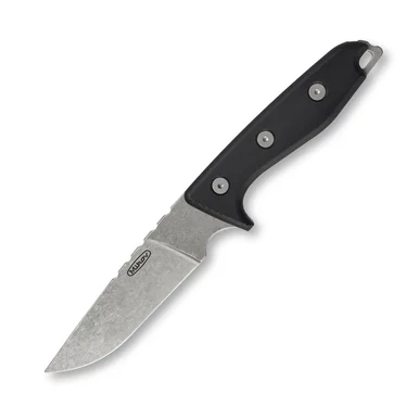 Mikov Patron Fixed Blade 4.37in Plain Stonewash Drop Point MVPATRON