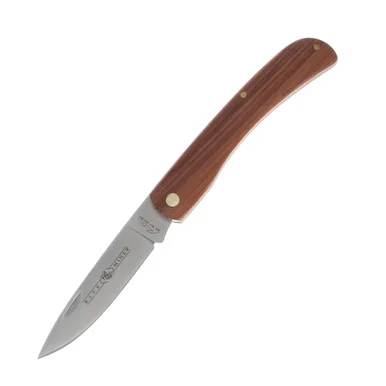 Miner's 4 inch Folding Work Knife Wood Handle SS Blade 210580
