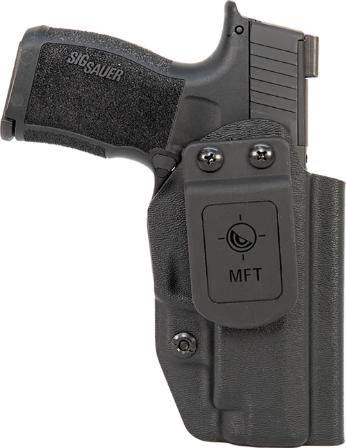 Mission First Tactical AIWB/OWB Series, Appendix/Inside/Outside Waistband Holster, Fits Sig P365XL, Boltaron, Black, Ambidextrous, Includes 1" Belt Clip