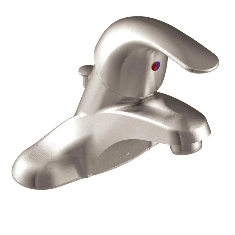 Moen Adler Single Handle Centerset Bathroom Sink Faucet in Spot Resist Brushed Nickel | Ferguson