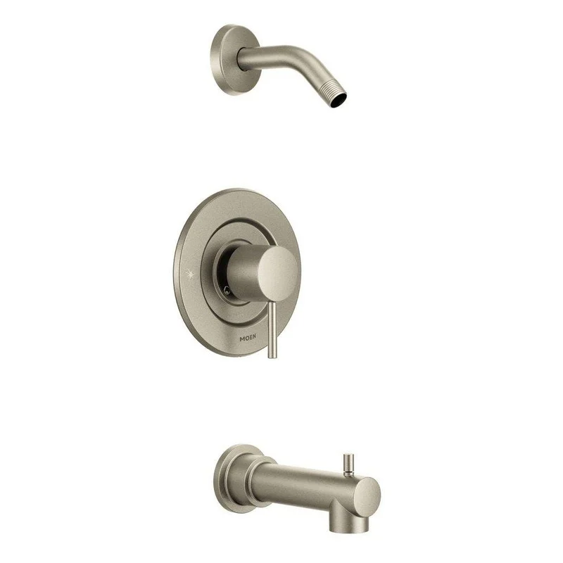 Moen Align Single Handle Bathtub & Shower Faucet in Brushed Nickel (Trim Only) | Ferguson