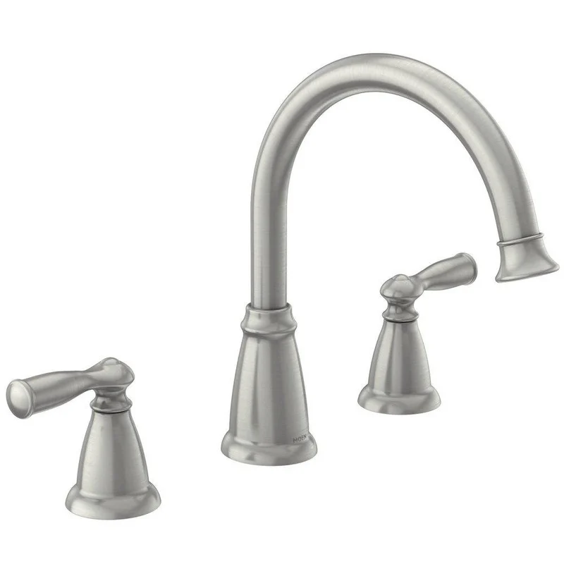 Moen Banbury Two Handle Roman Tub Faucet in Spot Resist Brushed Nickel (Trim Only) | Ferguson