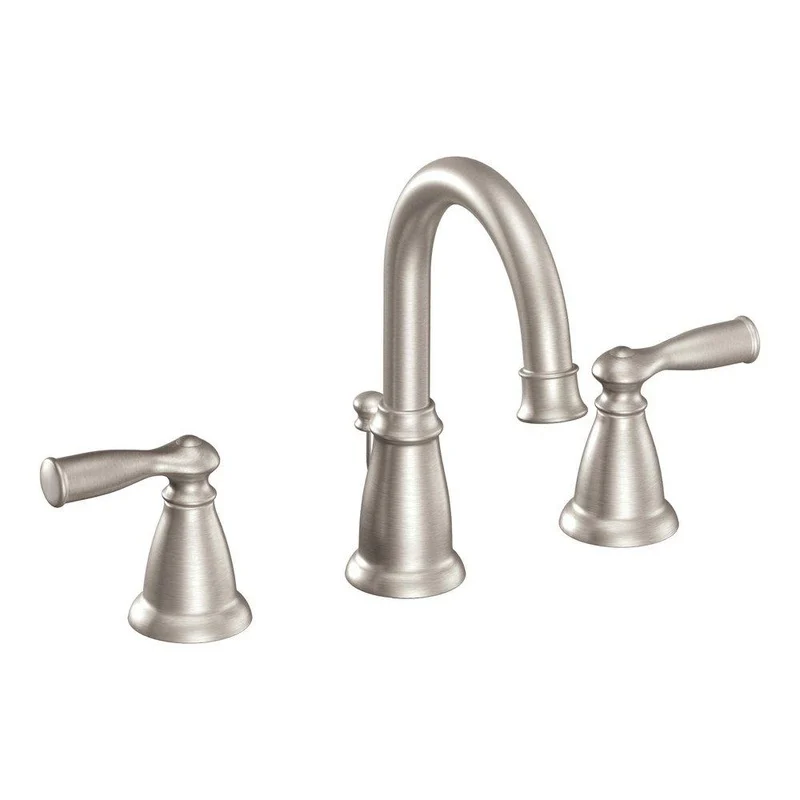 Moen Banbury Two Handle Widespread Bathroom Sink Faucet in Spot Resist Brushed Nickel | Ferguson