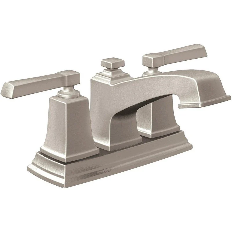 Moen Boardwalk Two Handle Centerset Bathroom Sink Faucet in Spot Resist Brushed Nickel | Ferguson