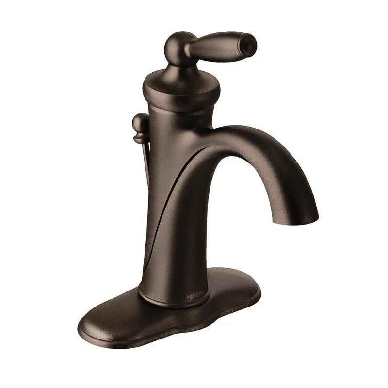 Moen Brantford Single Handle Monoblock Bathroom Sink Faucet in Oil Rubbed Bronze | Ferguson
