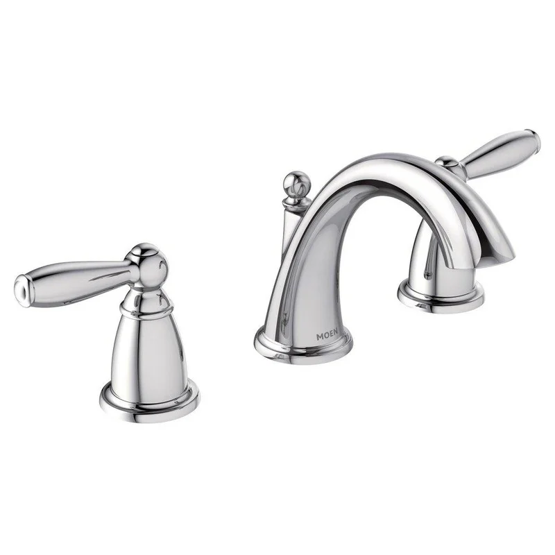 Moen Brantford Two Handle Widespread Bathroom Sink Faucet in Chrome | Ferguson
