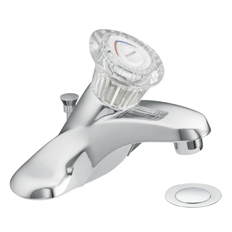Moen Chateau Single Handle Centerset Bathroom Sink Faucet in Polished Chrome | Ferguson