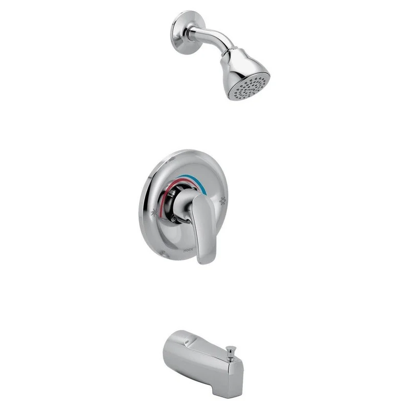 Moen Chateau Single Handle Single Function Bathtub & Shower Faucet in Chrome (Trim Only) | Ferguson