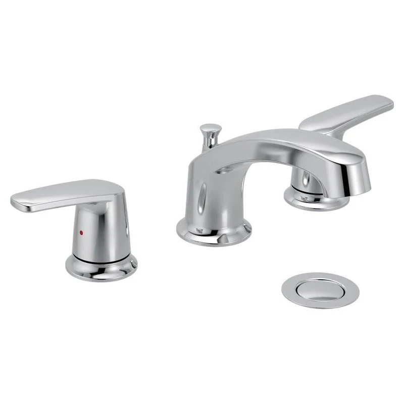 Moen Chateau Two Handle Widespread Bathroom Sink Faucet in Chrome | Ferguson