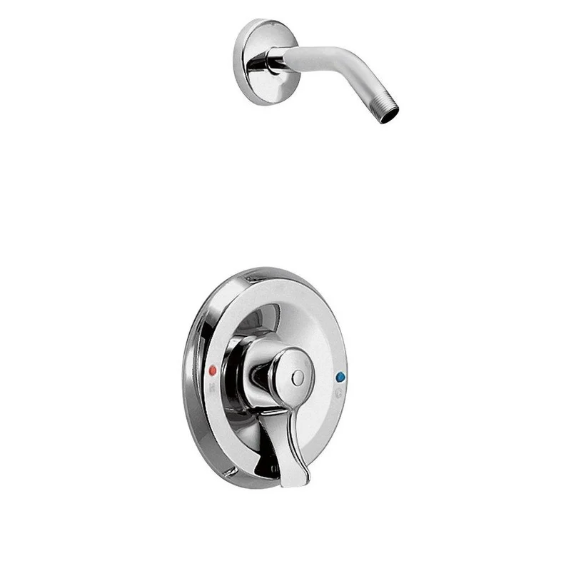 Moen Commercial One Handle Single Function Shower Faucet in Chrome (Trim Only) | Ferguson