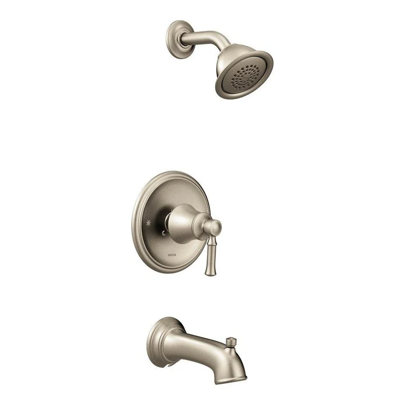 Moen Dartmoor One Handle Single Function Bathtub & Shower Faucet in Brushed Nickel (Trim Only) | Ferguson