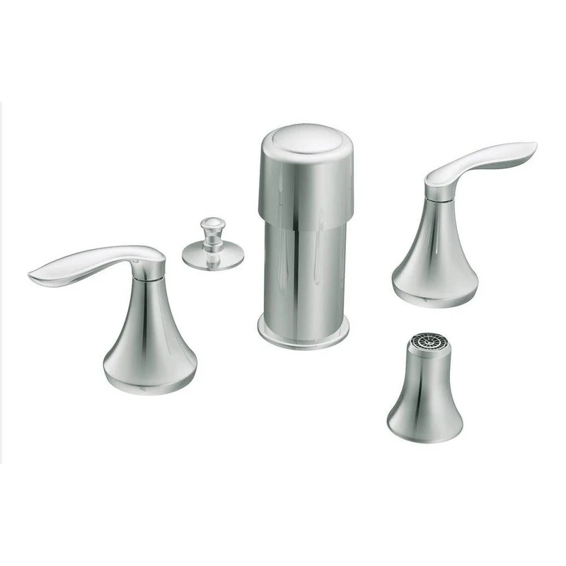 Moen Eva Bidet Faucet with Double Lever Handle in Polished Chrome | Ferguson
