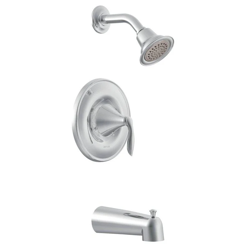 Moen Eva One Handle Single Function Bathtub & Shower Faucet in Chrome (Trim Only) | Ferguson