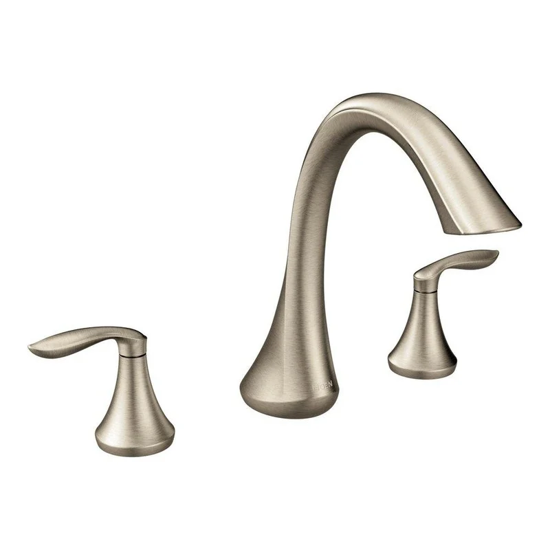 Moen Eva Two Handle Roman Tub Faucet in Brushed Nickel (Trim Only) | Ferguson
