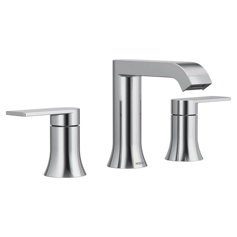 Moen Genta LX Two Handle Widespread Bathroom Sink Faucet in Chrome | Ferguson