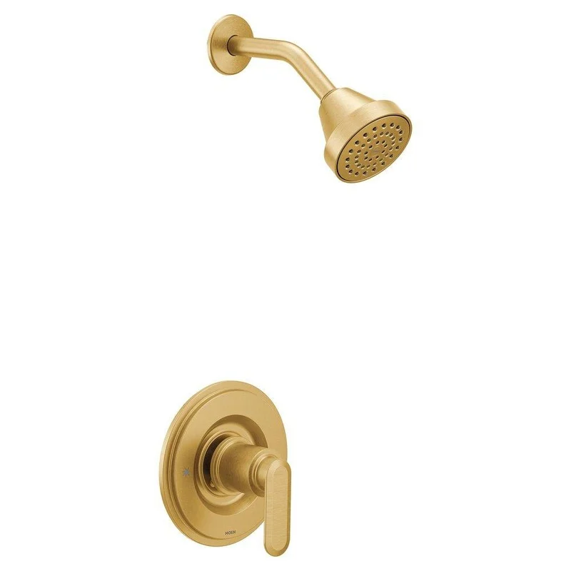 Moen Greenfield One Handle Single Function Shower Faucet in Brushed Gold (Trim Only) | Ferguson