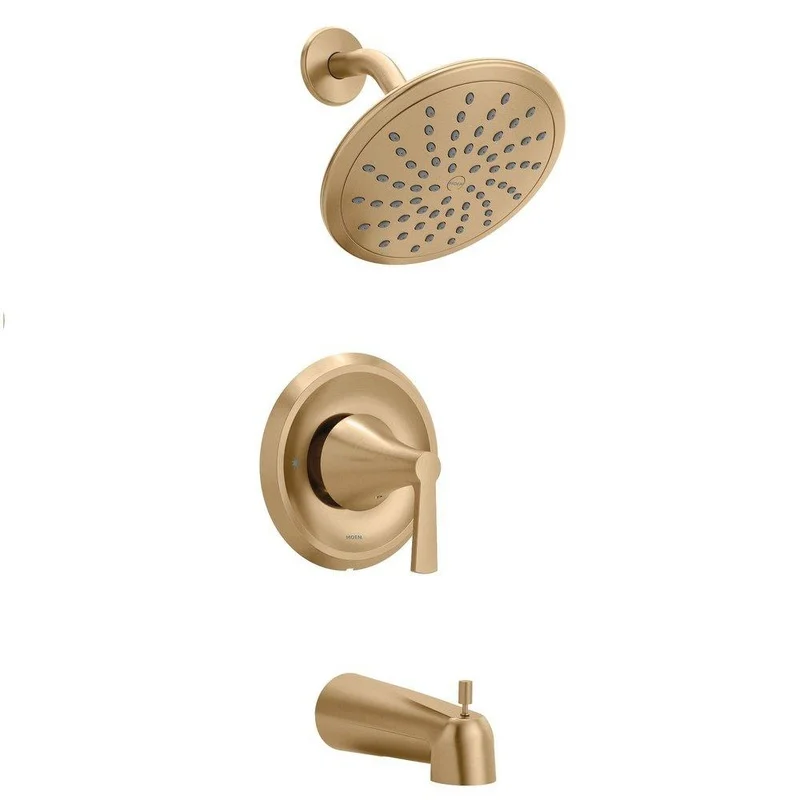 Moen Jase One Handle Single Function Bathtub & Shower Faucet in Bronzed Gold (Trim Only) | Ferguson