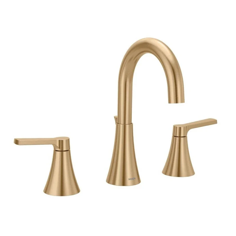 Moen Jase Two Handle Widespread Bathroom Sink Faucet in Bronzed Gold | Ferguson