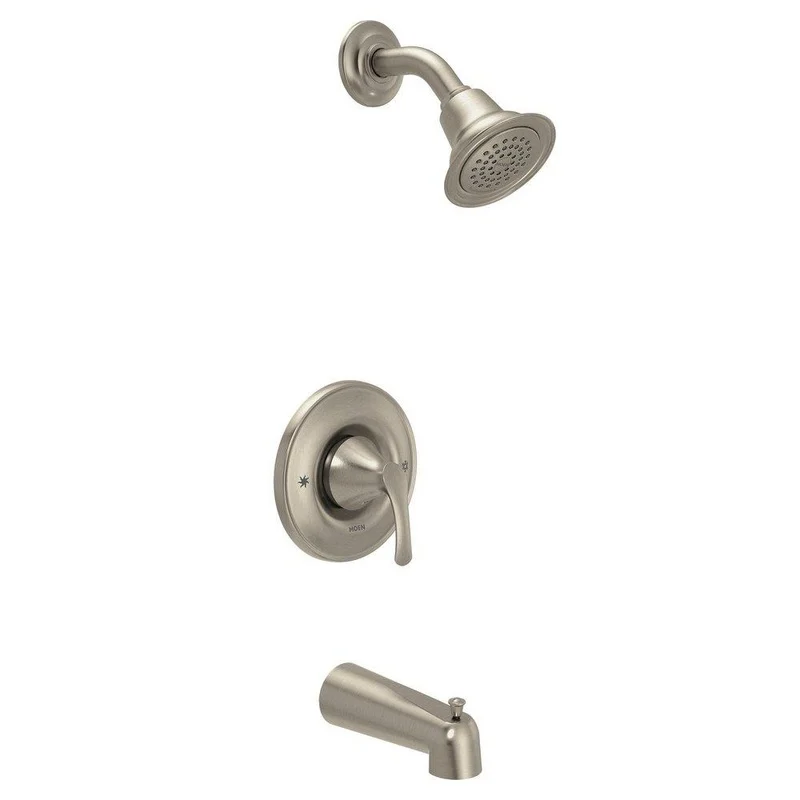 Moen Seena One Handle Single Function Bathtub & Shower Faucet in Brushed Nickel | Ferguson